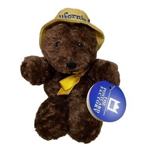 NWT The Postcard Factory Souvenir Bear 8” Stuffed Animal